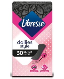 Ежедневни превръзки Libresse - Normal Black, 30 броя