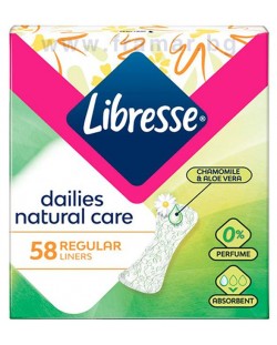 Ежедневни превръзки Libresse - Natural Care, 58 броя