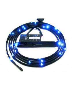 LED лента NZXT - Sleeved LED Kit, Blue CB, черна