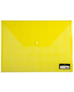 Папка с копче Faber-Castell - Лого, жълта