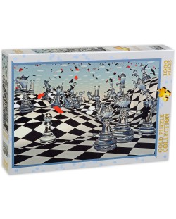 Пъзел Gold Puzzle от 1000 части - Фантастичен шах