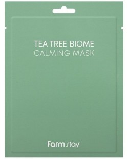 FarmStay Tea Tree Biome Маска за лице Calming, 25 ml