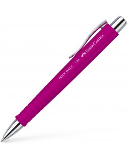 Автоматична химикалка Faber-Castell - Poly Ball XB, розова