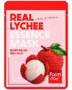 FarmStay Real Essence Лист маска за лице Lychee, 23 ml