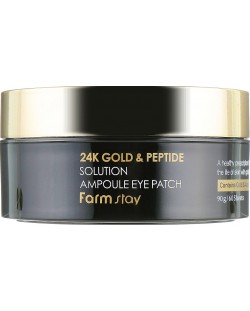 FarmStay Пачове за очи 24K Gold & Peptide Solution, 30 x 2 броя