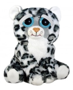 Плашеща плюшена играчка WMC Toys Feisty Pets - Снежен леопард