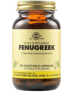 Fenugreek, 100 растителни капсули, Solgar