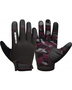 Фитнес ръкавици RDX - T2 Touch Screen Friendly,  черни/розови