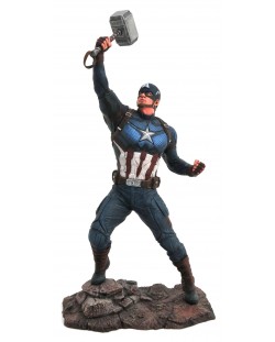 Статуетка Diamond Select Marvel: Avengers - Captain America with Mjolnir, 23 cm