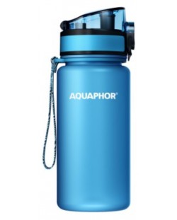 Филтрираща бутилка Aquaphor - City, 160026, 350 ml, синя