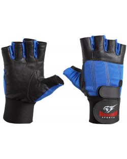 Фитнес ръкавици с накитници Armageddon Sports -  сини/черни
