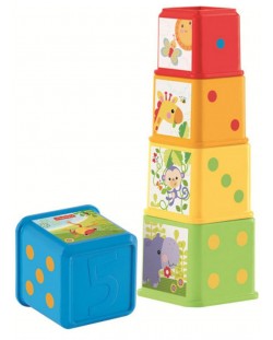 Образователна играчка Fisher Price - Кофички за редене на кула