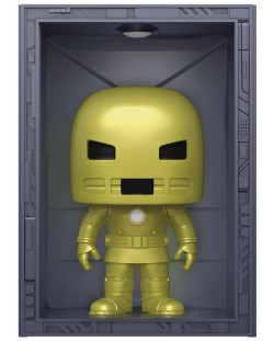 Фигура Funko POP! Deluxe: Iron Man - Hall of Armor (Model 1 Golden Armor) (Metallic) (PX Previews Exclusive) #1035