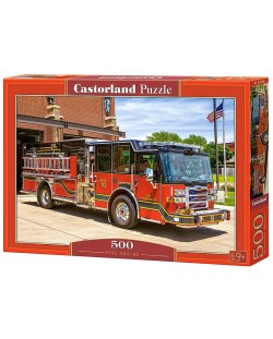 Пъзел Castorland от 500 части - Пожарникарски автомобил
