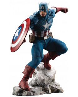 Статуетка Kotobukiya Marvel: The Avengers - Captain America (ARTFX Premier Series), 18 cm