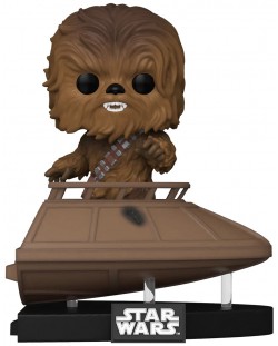 Фигура Funko POP! Deluxe: Star Wars - Chewbacca (Jabba's Skiff) (Special Edition) #619