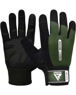 Фитнес ръкавици RDX - W1 Full Finger , зелени/черни