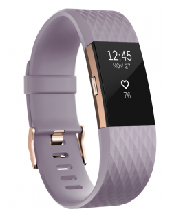 Смарт гривна Fitbit Charge 2 - L размер, розова