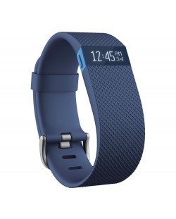Смарт гривна Fitbit Charge HR - L размер, синя