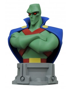 Фигура Justice League Animated Bust - Martian Manhunter, 15 cm