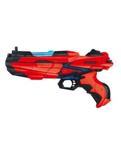 Детска играчка Ocie Red Guns - Бластер със светлинни ефекти, с 14 стрели и държач