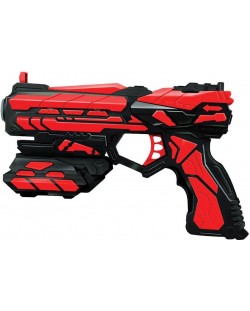 Детска играчка Ocie Red Guns - Пистолет, с 14 меки стрели и два вида държачи