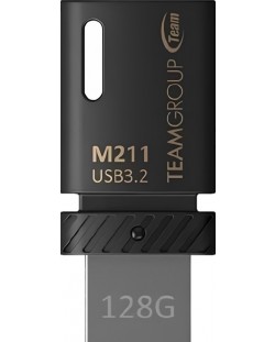 Флаш памет Team Group - M211, 128GB, USB 3.2