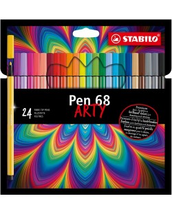 Флумастери Stabilo Arty - Pen 68, 24 цвята
