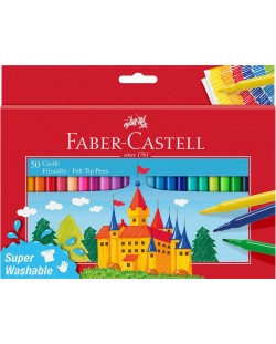 Флумастери Faber-Castell Castle - 50 цвята