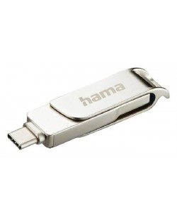 Флаш памет Hama - 182492, 256GB, USB-А/USB-C, сива