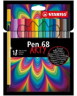 Флумастери Stabilo Arty - Pen 68, 18 цвята