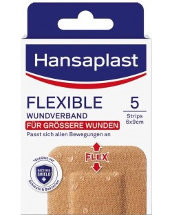 Flexible Пластири, 6 х 9 cm, 5 броя, Hansaplast