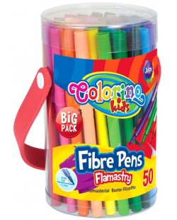 Флумастери Colorino Kids - 50 броя, в кофа