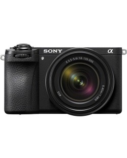 Фотоапарат Sony - Alpha A6700, обектив Sony - E 18-135mm, f/3.5-5.6 OSS, Black