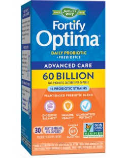 Fortify Optima Advanced Care Probiotic 60 Billion, 30 капсули, Nature's Way