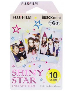 Фотохартия Fujifilm - за instax mini, Shiny star, 10 броя