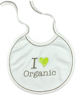 Бебешки лигавник с връзки For Babies - I love organic