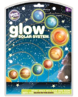 Фосфоресциращи стикери Brainstorm Glow - Слънчевата система