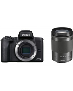 Фотоапарат Canon - EOS M50 Mark II, черен + обектив M18-150mm