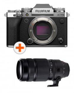 Фотоапарат Fujifilm X-T5, Silver + Обектив Fujinon XF 100-400mm F/4.5-5.6 R LM OIS WR