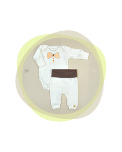 Сет бебешко боди с потури For Babies - Папионка, 50 cm, 0 месеца