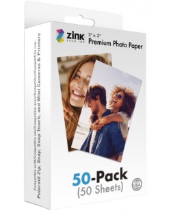 Фотохартия Zink - за Polaroid Snap/Mint, 2х3", 50 броя
