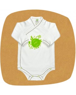 Боди камизолка с дълъг ръкав For Babies - Your green world, 1-3 месеца