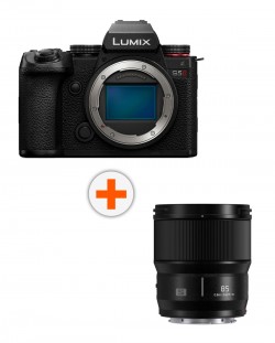 Фотоапарат Panasonic - Lumix S5 II, 24.2MPx, Black + Обектив Panasonic - Lumix S, 85mm f/1.8 L-Mount, Bulk