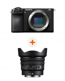 Фотоапарат Sony - Alpha A6700, Black + Обектив Sony - E PZ, 10-20mm, f/4 G