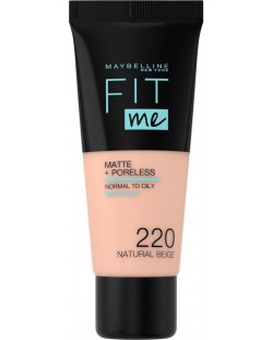 Maybelline Фон дьо тен Fit Me, Matte, Natural Beige, 220, 30 ml