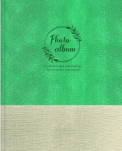 Фотоалбум със спирала Lastva Adore - B4, за 200 снимки, зелен