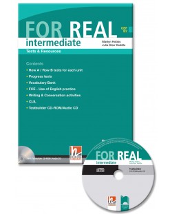For Real Intermediate. Test & Resources: Английски език - ниво В2 (Книга с тестове и ресурси + CD)