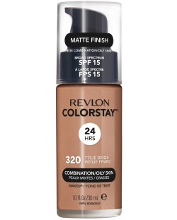 Revlon Colorstay Фон дьо тен, за мазна кожа, True Beige, N320, 30 ml