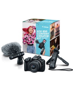 Фотоапарат Canon - EOS R50 Content Creator Kit, Black